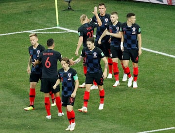 1-1. Mario Mandzukic celebr¨® el gol del empate.