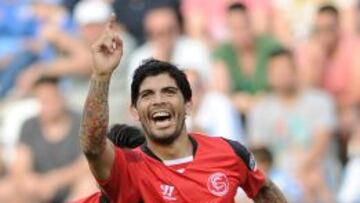 Banega, durante un encuentro liguero.