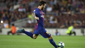 El tiro libre 'casi perfecto' de Lio Messi ante el Real Betis