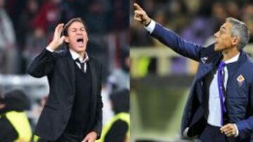 Rudi García y Paulo Sousa se medirán en el Franchi de Florencia.