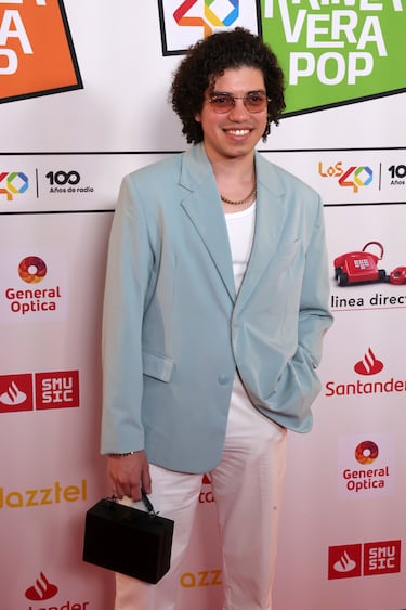 Andrew a su llegada a LOS40 Primavera Pop.