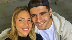 El futbolista &Aacute;lvaro Morata con su mujer, la modelo e influencer italiana Alice Campello