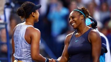 Serena Williams y Naomi Osaka en Toronto.