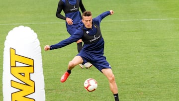 Salvi: "Estamos contentos por entrenar en grupos"