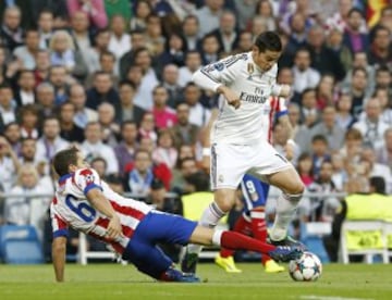 Seguimiento a James en el derbi madrileño por Champions