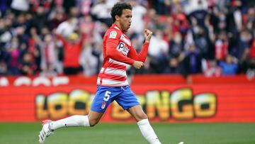 Milla marc&oacute; el gol del Granada ante el Villarreal.