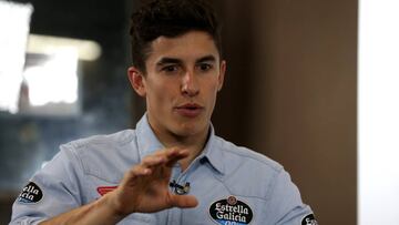 Marc M&aacute;rquez durante una entrevista en Sao Paulo.