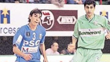 <b>DERBY. </b>Borja, del PSG, y Gabriel, de Interviú, se verán pronto.