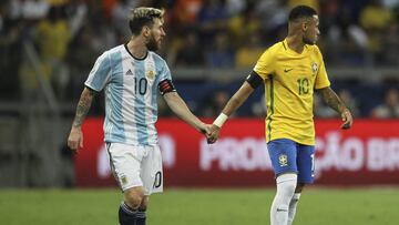 Messi y Neymar, en el partido del jueves.