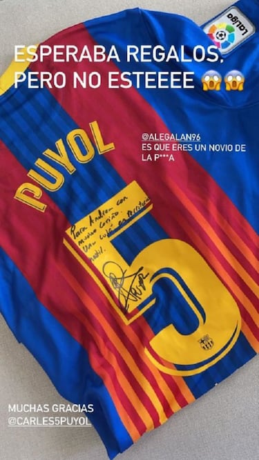 Ale Galán sorprende con su regalo a Andrea Duro, "una culé en territorio hostil"