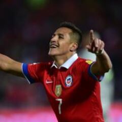 Alexis se encamina a ser el máximo goleador de la Roja