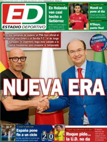 Portadas de la prensa mundial