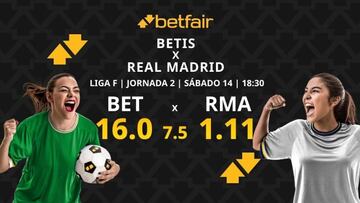 Real Betis Féminas vs. Real Madrid Femenino: horario, TV, pronósticos, estadísticas y clasificación