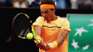 El tenista español Rafa Nadal, durante el pasado Masters 1.000 de Roma.
