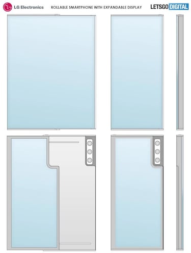 El LG Rollable tendrá una pantalla en la parte trasera