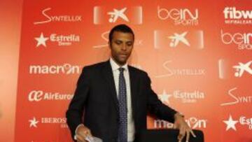 Maheta Molango, consejero delegado del Mallorca, en la rueda de prensa de presentación de la nueva estructura deportiva y del nuevo proyecto del club.