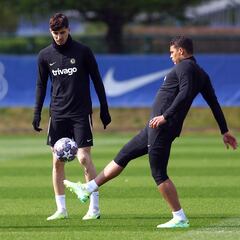 Silva, Kante and Havertz return to Chelsea training ahead of Real Madrid clash