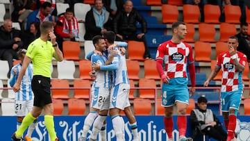 Rub¨¦n Castro, celebrando el 0-1 al Lugo en el Anxo Carro.