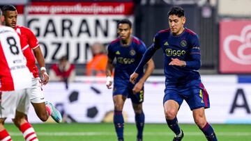 EMMEN, NETHERLANDS - NOVEMBER 12: Edson Alvarez of Ajax during the Dutch Eredivisie match between FC Emmen and Ajax at Stadion de Oude Meerdijk on November 12, 2022 in Emmen, Netherlands (Photo by Pieter van der Woude/Orange Pictures/BSR Agency/Getty Images)