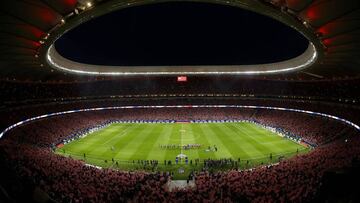 Panor&aacute;mica del Wanda Metropolitano en el Atl&eacute;tico de Madrid-M&aacute;laga. Ante el Athletic de Bilbao tambi&eacute;n puede llenarse. 