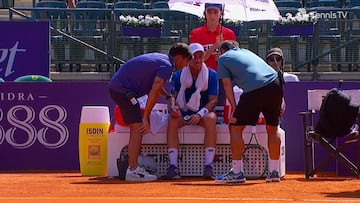 Roberto Carballés, atendido en Buenos Aires.