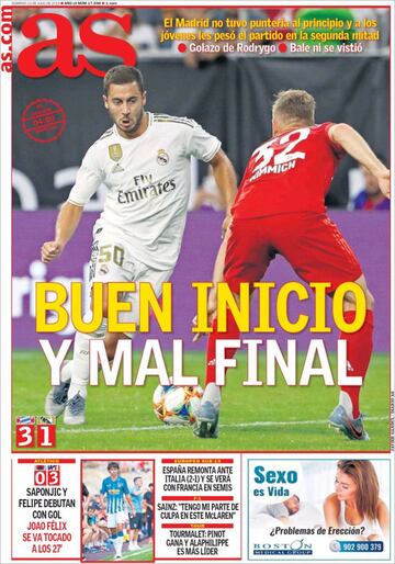 Las portadas de AS de julio