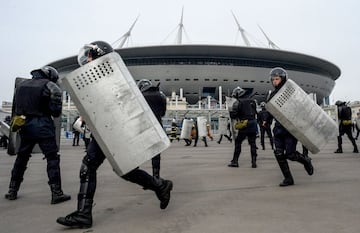 Simulacro de las fuerzas de seguridad rusas.