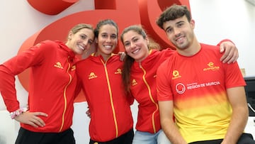 De izda. a dcha.: Sara Guerrero, Miriam Casillas, Marta Pintanel y David Castro, en AS.