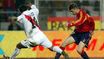 PARTIDO AMISTOSO ENTRE LAS SELECCIONES DE ESPAÑA-PERU. JOAQUIN