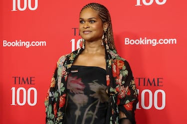 Raquel Willis posa en la alfombra roja de la gala TIME100 celebrada en la ciudad de Nueva York. 
