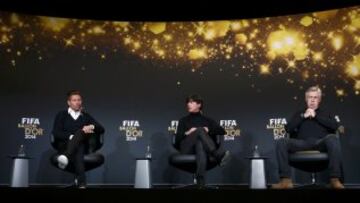 Diego Simeone, Joachim Löw y Carlo Ancelotti.