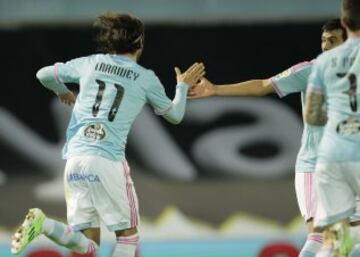 1-2. Larrivey anotó el gol del Celta de Vigo.