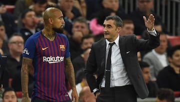 Valverde defiende a Vidal: "Él es un jugador diferente"