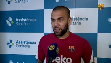 Dani Alves: "Tenía la esperanza de algún día poder volver"