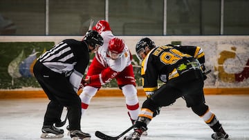 El CG Puigcerdà ante el CH Jaca en la final de la Copa del Rey.