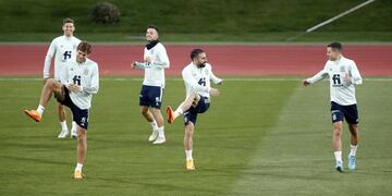 Marcos Alonso, Dani Carvajal y César Azpilicueta.