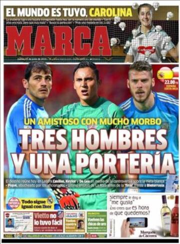 Portadas de la prensa deportiva