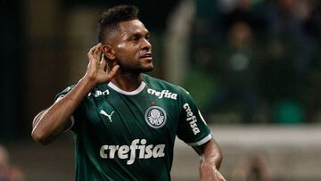 Miguel Ángel Borja no estuvo en el más reciente juego de Palmeiras.