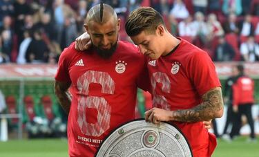 Bayern setback as Vidal suffers knee injury in training