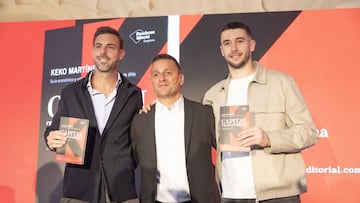 Marcel Granollers, Keko y Joan García, en la presentación del libro 'Capital Trascendente'.