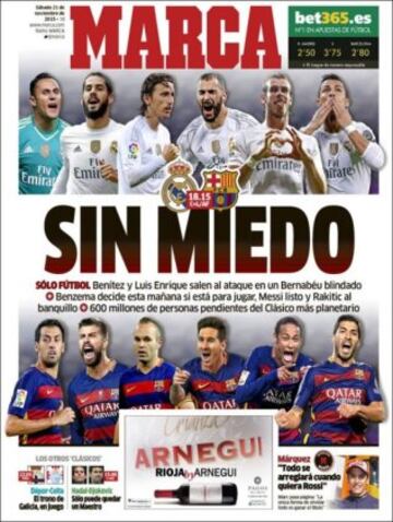 Portadas de la prensa mundial