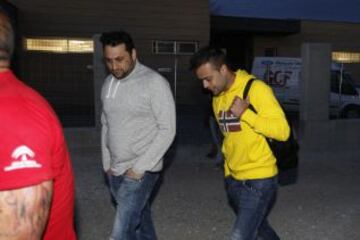 Entrenamiento del Granada. Dani Benitez conoci¨® la noticia de su positivo en el control anti-doping posterior al partido de liga Granada-Betis.