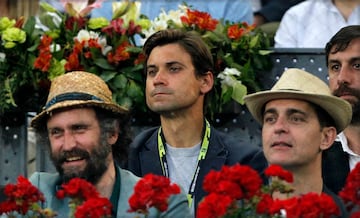 El extenista David Ferrer y el actor Pedro Alonso.
