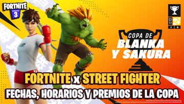 Copa de Blanka y Sakura en Fortnite: fechas y cómo participar