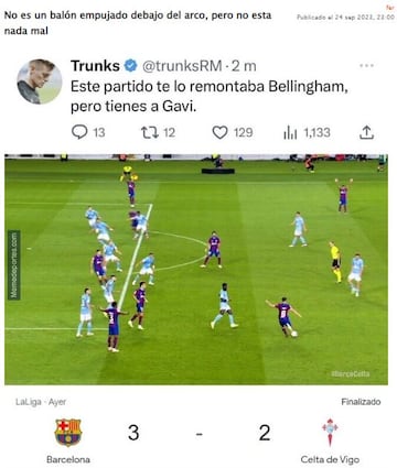 El derbi y la remontada del Barcelona, protagonistas de los memes de la jornada