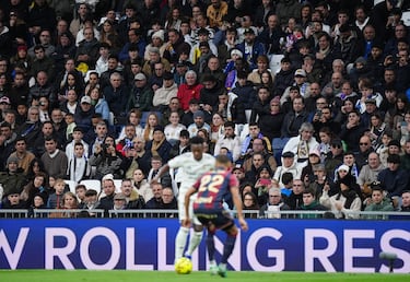 El jugador brasileño del Real Madrid, Vinicius Júnior, ha sido uno de los más señalados en el inicio del partido.