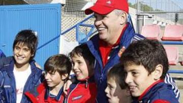<b>GRAN RECIBIMIENTO. </b>AS captó esta imagen en la Ciudad Deportiva el día previo a su estreno ante el Getafe.