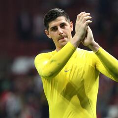 Courtois responde tras ser arrancada su placa en el Metropolitano