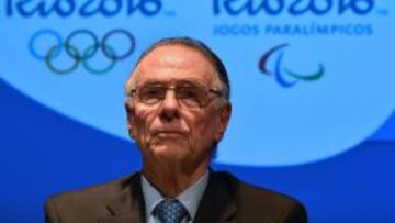 El presidente del Comité Olímpico, Carlos Nuzman, en una conferencia de prensa.