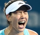 Muguruza gana un partido loco tras... ¡tres horas y 16 breaks!